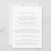 Greenery Boho Wildblume Wedding Begrüßungsbrief (Rückseite)