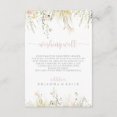 Greenery Boho Wildblume Wedding wünschenswert gut Begleitkarte (Vorderseite)