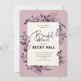 Greenery Border Bridal Shower Invitation Einladung
