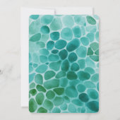 Greenery Border Bridal Shower Invitation Einladung (Rückseite)