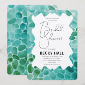 Greenery Border Bridal Shower Invitation Einladung (Vorne/Hinten)