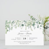 Greenery Botanic Eucaliptus Wedding (Stehend Vorderseite)