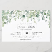 Greenery Botanic Eucaliptus Wedding (Vorderseite)