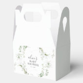 Greenery Botanical Wreath Script Baby Shower Geschenkschachtel (Geöffnet)