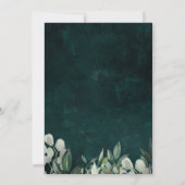 Greenery Bouquet Wedding Suite Einladung (Rückseite)