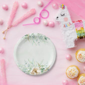 Greenery Boy Baby Shower Paper Plate Pappteller (Party)