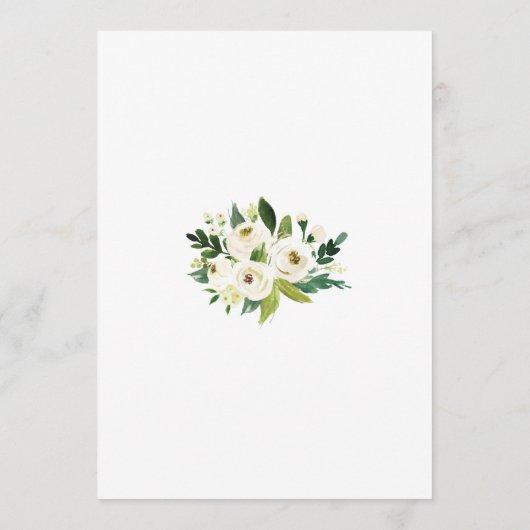 Greenery Brautparty Advice Card for Bride-to-be Karte (Rückseite)