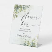 Greenery Brautparty Blume Bar Sign Sockelschild (Vorderseite)