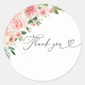 Greenery Brautparty Classic Round Aufkleber (Vorderseite)