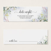 Greenery Brautparty Date Night Jar Cards (Vorne & Hinten)