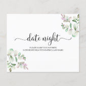 Greenery Brautparty Date Night Jar Cards (Vorderseite)