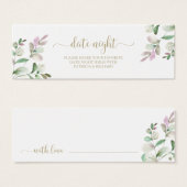 Greenery Brautparty Date Night Jar Cards (Vorne & Hinten)