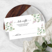 Greenery Brautparty Date Night Jar Cards