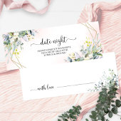 Greenery Brautparty Date Night Jar Cards