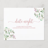 Greenery Brautparty Date Night Jar Cards (Vorderseite)