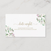 Greenery Brautparty Date Night Jar Cards Begleitkarte (Vorderseite)