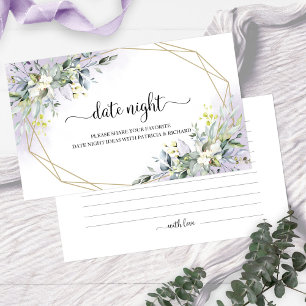 Greenery Brautparty Date Night Jar Cards Begleitkarte