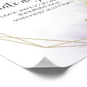 Greenery Brautparty Date Night Jar Sign Poster (Ecke)