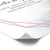 Greenery Brautparty Date Night Jar Sign Poster (Ecke)