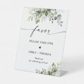 Greenery Brautparty Fevor Sign Sockelschild (Vorderseite)