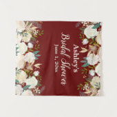 Greenery Brautparty Foto Stand Burgundy Prop Wandteppich (Vorderseite (Horizontal))