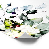 Greenery Brautparty Mimosa Bar Sign Poster (Ecke)