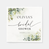 Greenery Brautparty Napkin Serviette (Vorderseite)