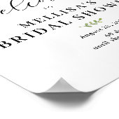 Greenery Brautparty Poster (Ecke)
