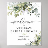 Greenery Brautparty Poster (Vorne)