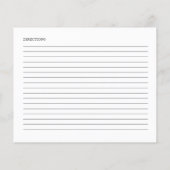 Greenery Brautparty Recipe Cards (Rückseite)