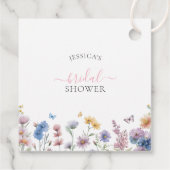 Greenery Brautparty Vielen Dank, dass Sie gekommen Geschenkanhänger (Rückseite)