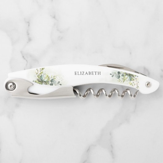 Greenery Brautparty Waiter's Corkschraube Kellnermesser (Vorderseite)