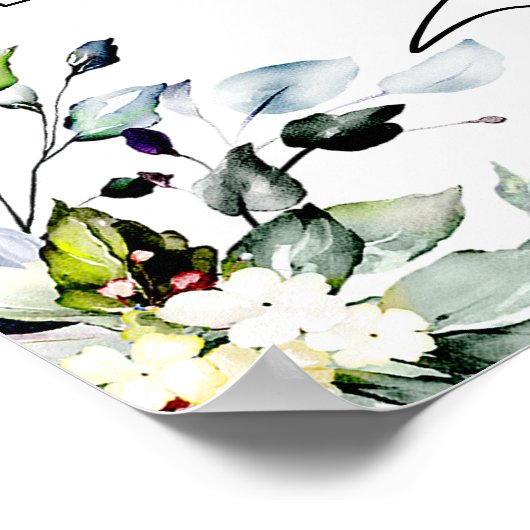 Greenery Brautparty Weinroute Poster (Ecke)