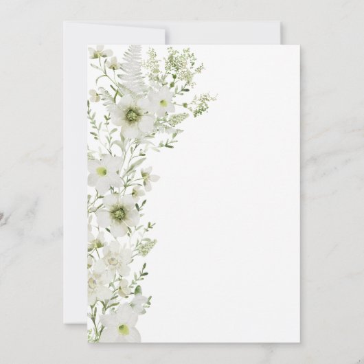 Greenery Bridal Brunch Einladung (Rückseite)