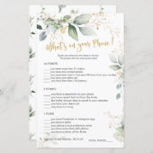 Greenery Bridal Game Was ist auf deinem Handy? (Vorne/Hinten)