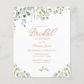 Greenery Bridal Luncheon Haushalt Einladung (Vorderseite)