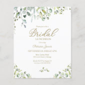 Greenery Bridal Luncheon Haushalt Einladung (Vorderseite)