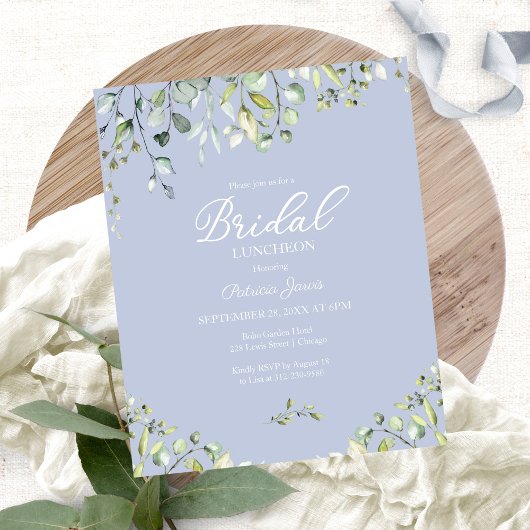 Greenery Bridal Luncheon Haushalt Einladung