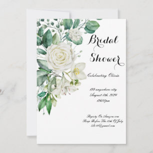 GREENERY BRIDAL SHOWING INVITATION SAVE THE DATE