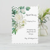 GREENERY BRIDAL SHOWING INVITATION SAVE THE DATE (Stehend Vorderseite)