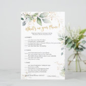 Greenery Bridal Was ist auf Ihrem Telefon / Word S (Stehend Vorderseite)