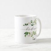 Greenery Bridesmaid Personalisiert-11 Kaffeetasse (VorderseiteRechts)