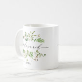 Greenery Bridesmaid Personalisiert-11 Kaffeetasse (Vorderseite Links)
