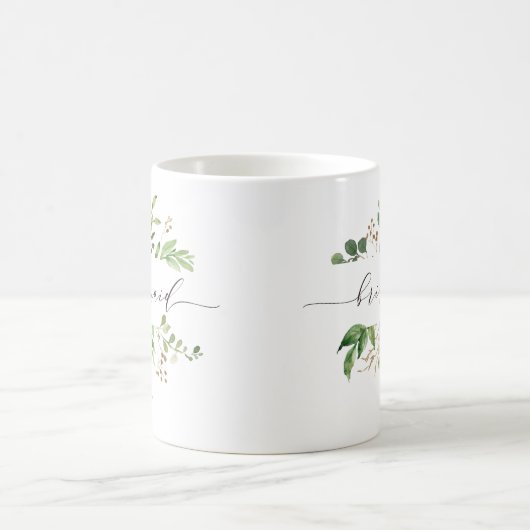 Greenery Bridesmaid Personalisiert-11 Kaffeetasse (Mittel)