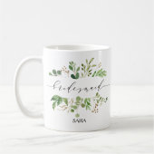 Greenery Bridesmaid Personalisiert-11 Kaffeetasse (Links)