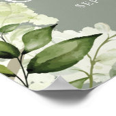 Greenery Bridesmaids Luncheon Begrüßungszeichen Poster (Ecke)