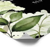 Greenery Bridesmaids Luncheon Begrüßungszeichen Poster (Ecke)