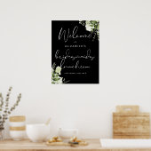 Greenery Bridesmaids Luncheon Begrüßungszeichen Poster (Küche)
