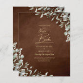 Greenery Brown Wedding Fall Winter (Vorne/Hinten)