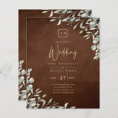 Greenery Brown Wedding Fall Winter (Vorne/Hinten)